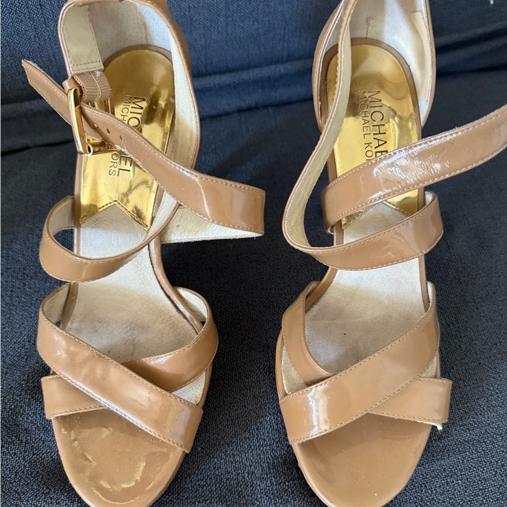 Michael Kors Women's Nude Strappy Heels